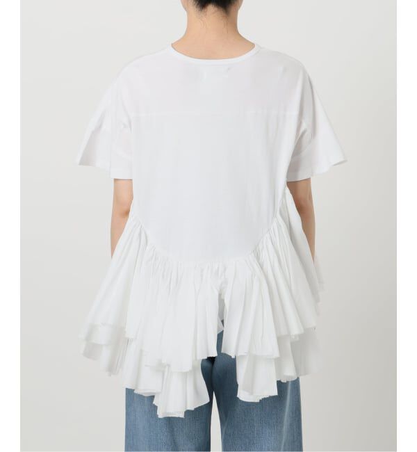IENA「《追加》AAYUSHI/アユーシ ロングティアードフリルテールトップス」|Tシャツ・カットソー|