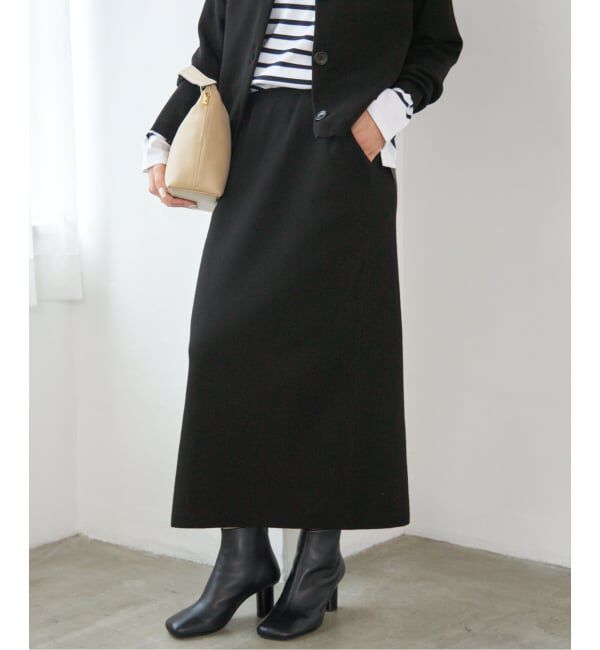 IENA「《WEB限定追加》スーパーファインスムースニットスカート」|スカート|