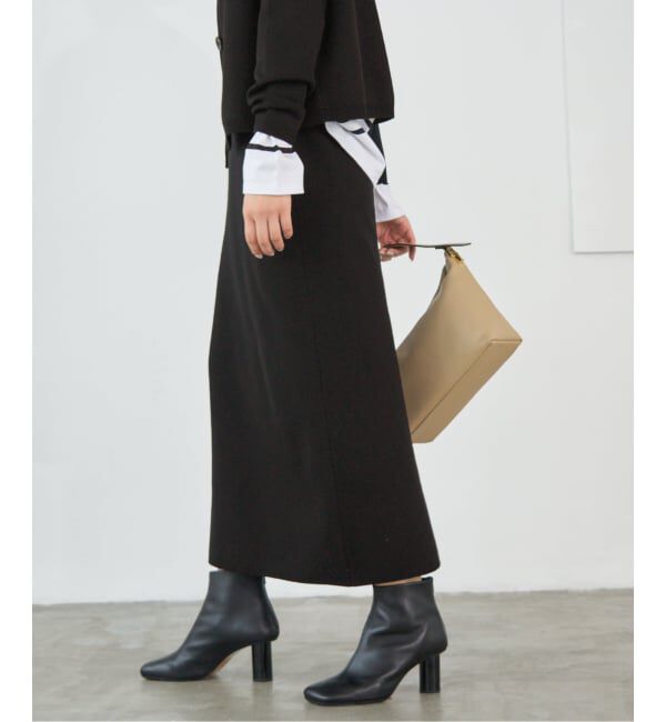 IENA「《WEB限定追加》スーパーファインスムースニットスカート」|スカート|