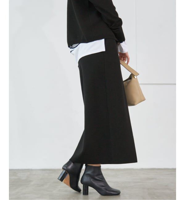 IENA「《WEB限定追加》スーパーファインスムースニットスカート」|スカート|