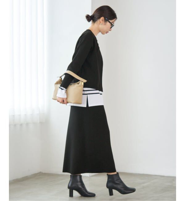 IENA「《WEB限定追加》スーパーファインスムースニットスカート」|スカート|