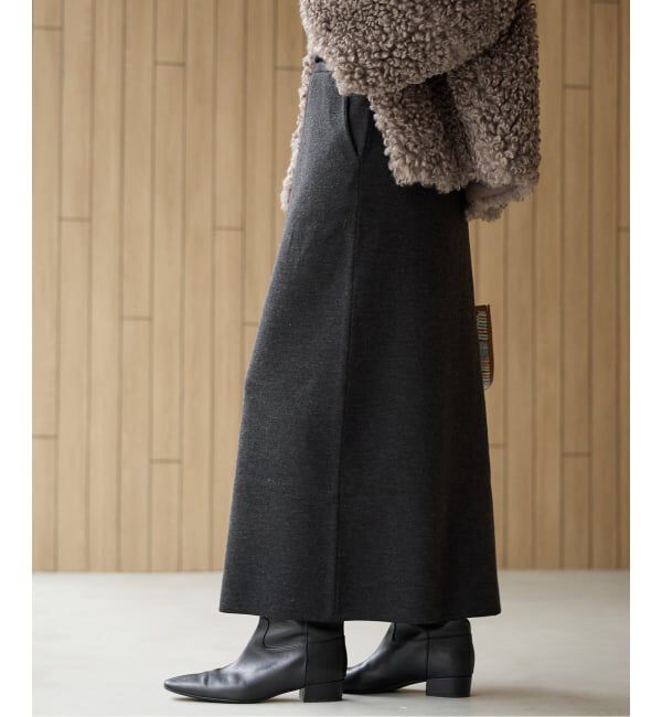 IENA「《WEB限定追加》スーパーファインスムースニットスカート」|スカート|