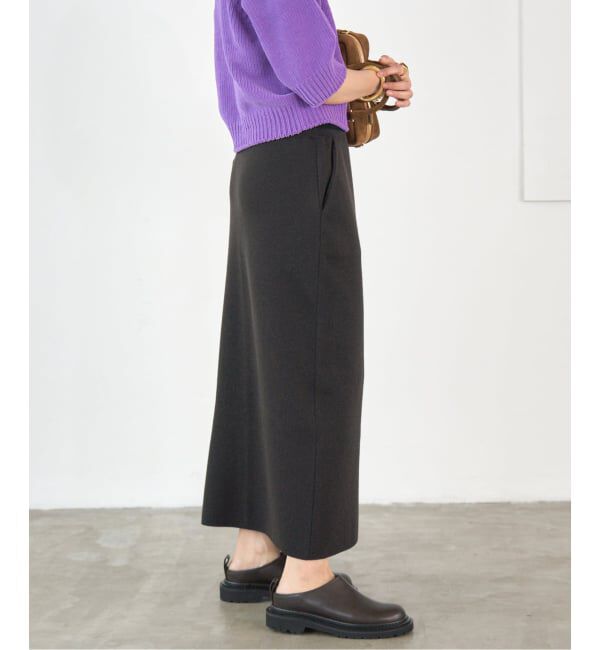 IENA「《WEB限定追加》スーパーファインスムースニットスカート」|スカート|