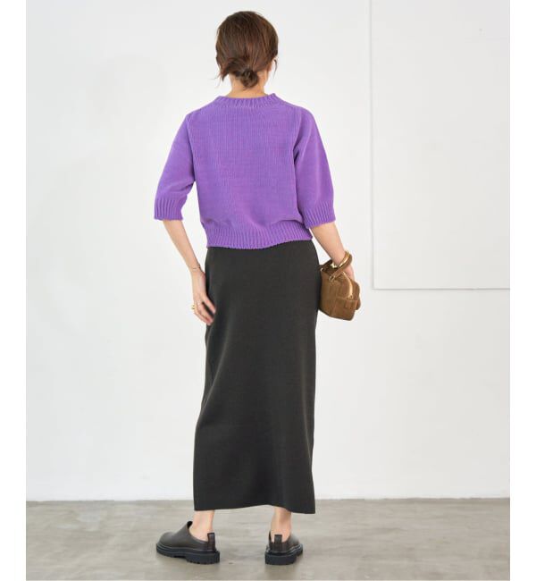 IENA「《WEB限定追加》スーパーファインスムースニットスカート」|スカート|
