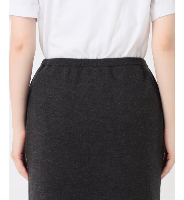 IENA「《WEB限定追加》スーパーファインスムースニットスカート」|スカート|