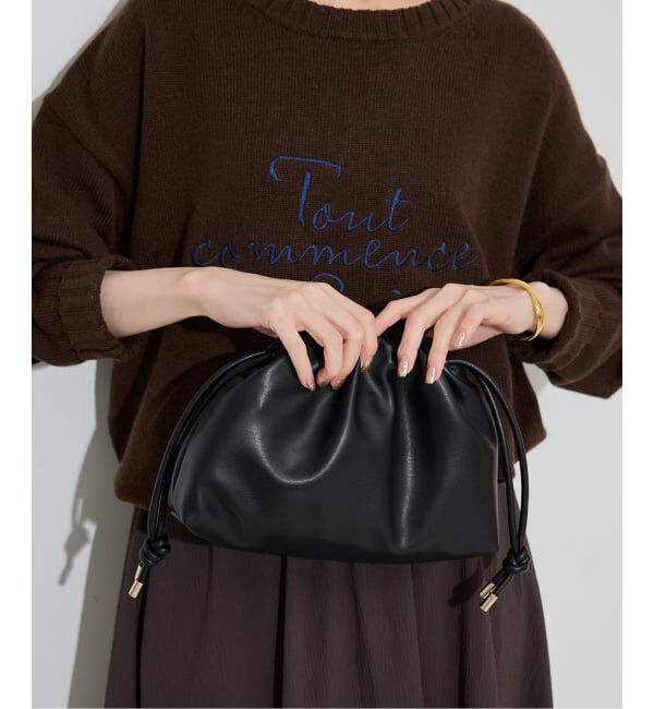 SLOBE IENA「SLOBE 3WAY スムース巾着バッグ」|その他|