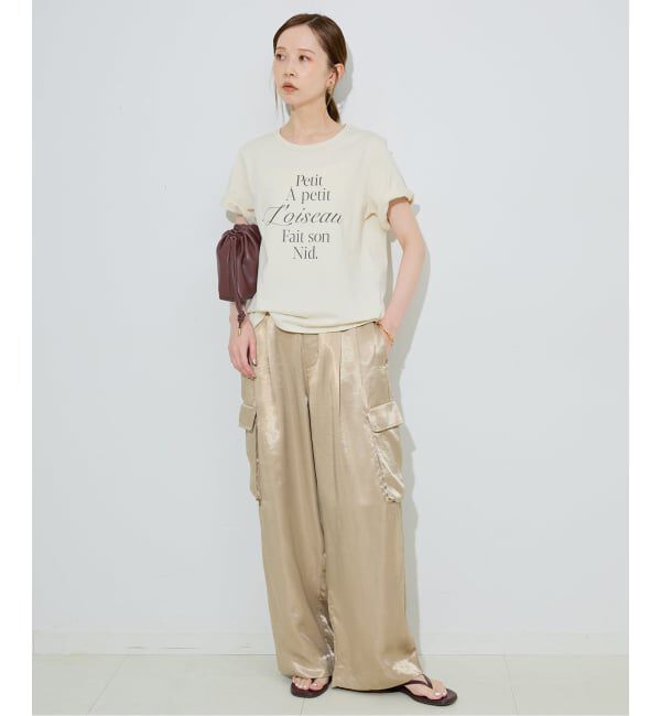 SLOBE IENA「SLOBE 3WAY スムース巾着バッグ」|その他|