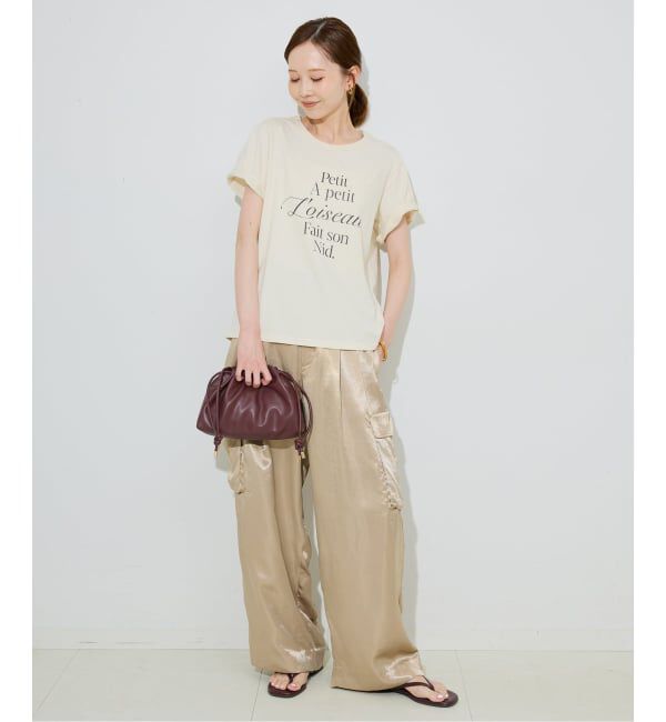 SLOBE IENA「SLOBE 3WAY スムース巾着バッグ」|その他|