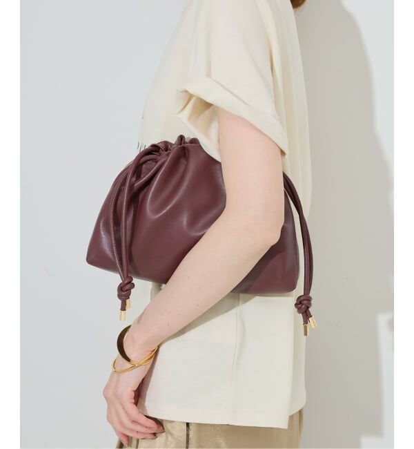 SLOBE IENA「SLOBE 3WAY スムース巾着バッグ」|その他|