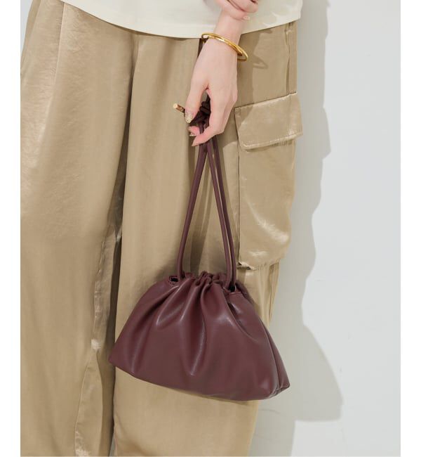 SLOBE IENA「SLOBE 3WAY スムース巾着バッグ」|その他|