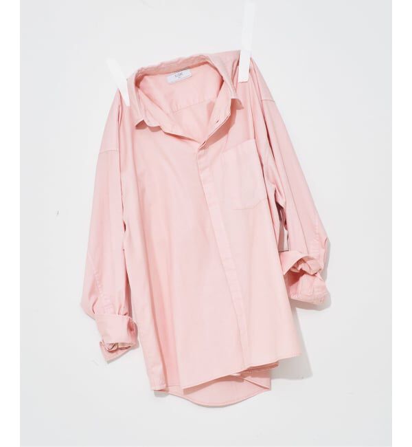 SLOBE IENA「ファインOXルーズフィットシャツ」|シャツ・ブラウス|ピンク A