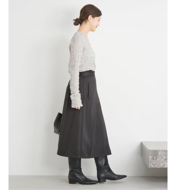 IENA「ベルトラップスカート」|スカート|