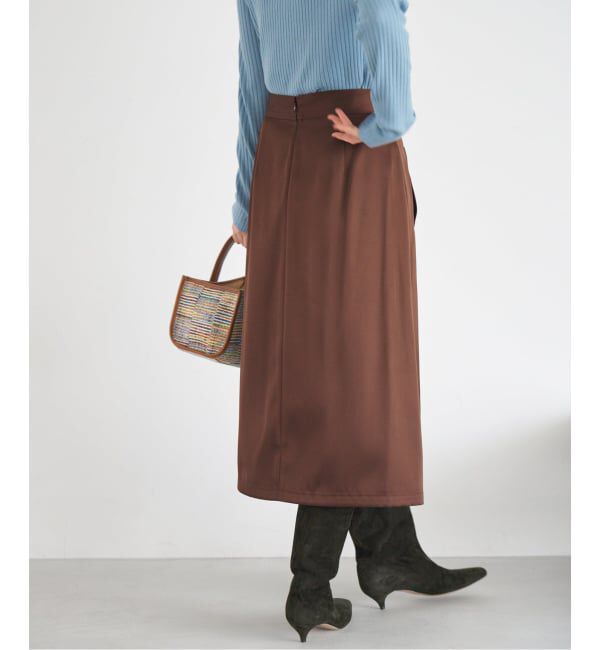 IENA「ベルトラップスカート」|スカート|
