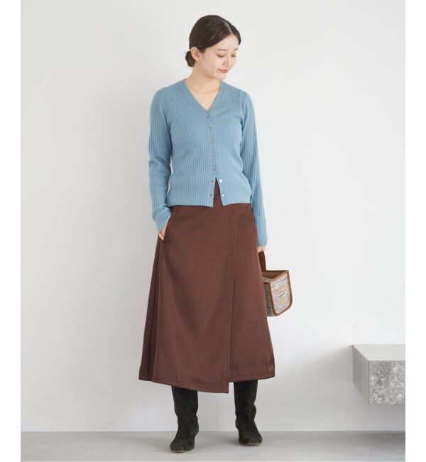 IENA「ベルトラップスカート」|スカート|