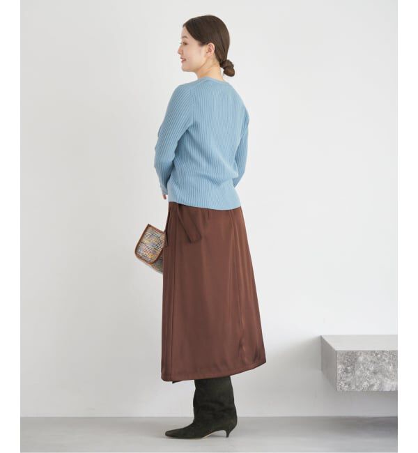 IENA「ベルトラップスカート」|スカート|