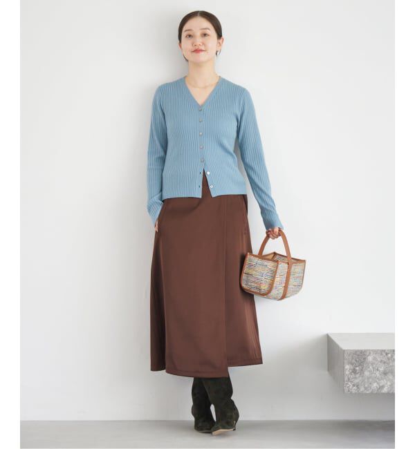 IENA「ベルトラップスカート」|スカート|