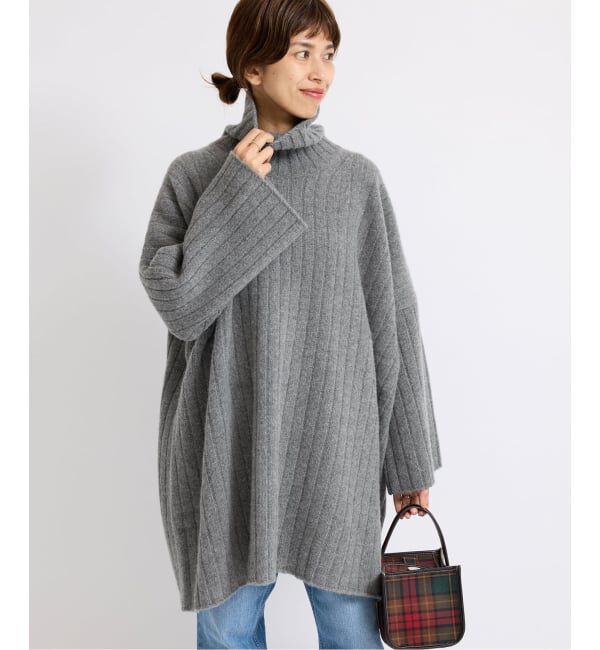 IENA「ワイドリブBIGプルオーバー」|ニット・セーター|