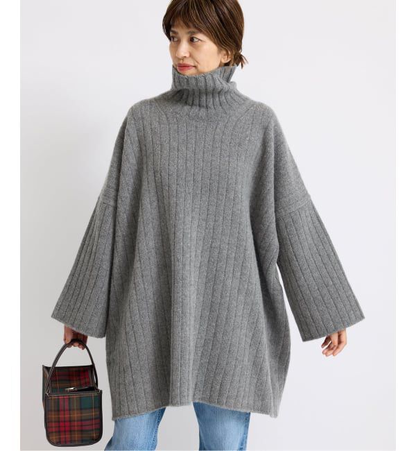 IENA「ワイドリブBIGプルオーバー」|ニット・セーター|