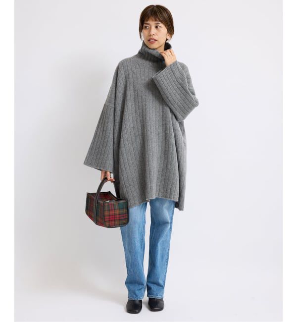 IENA「ワイドリブBIGプルオーバー」|ニット・セーター|