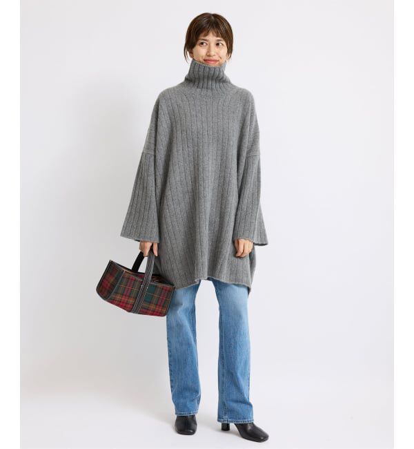 IENA「ワイドリブBIGプルオーバー」|ニット・セーター|