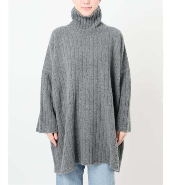 IENA「ワイドリブBIGプルオーバー」|ニット・セーター|
