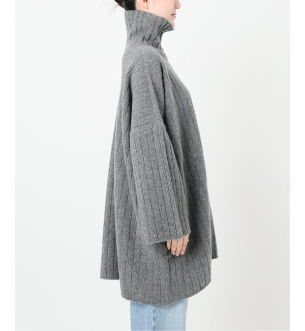 IENA「ワイドリブBIGプルオーバー」|ニット・セーター|