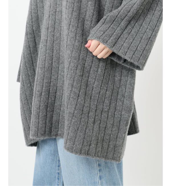 IENA「ワイドリブBIGプルオーバー」|ニット・セーター|