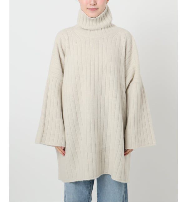 IENA「ワイドリブBIGプルオーバー」|ニット・セーター|