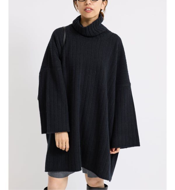 IENA「ワイドリブBIGプルオーバー」|ニット・セーター|