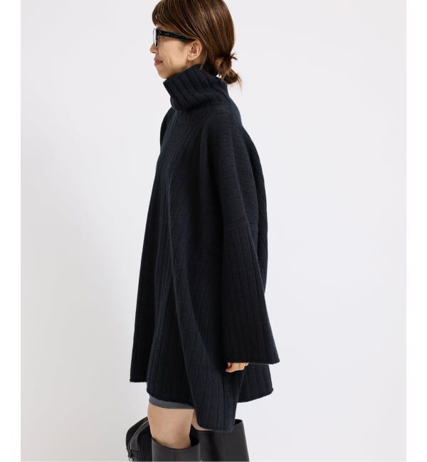 IENA「ワイドリブBIGプルオーバー」|ニット・セーター|