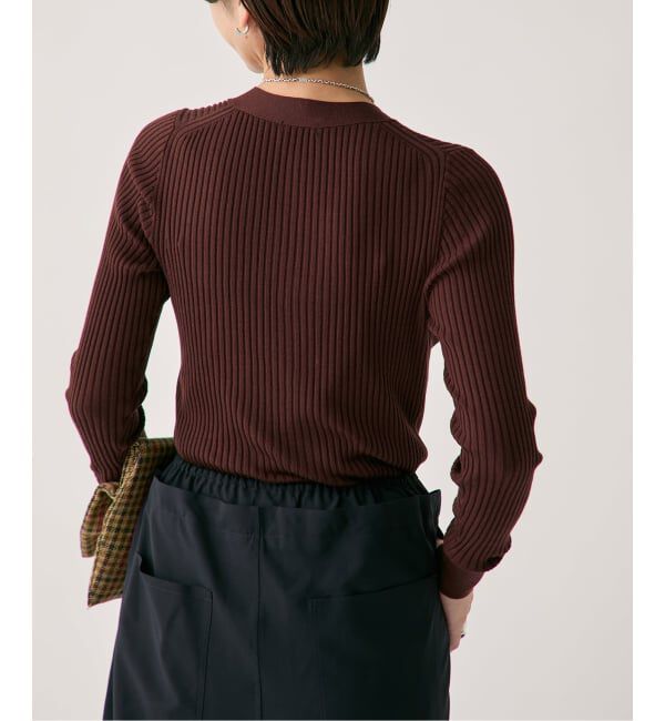 VERMEIL par iena「SLOWOOL Vネック カーディガン」|カーディガン|