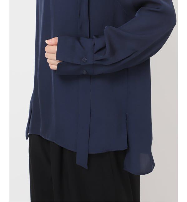 VERMEIL par iena「ヴィンテージブライトツイルボウタイブラウス」|シャツ・ブラウス|