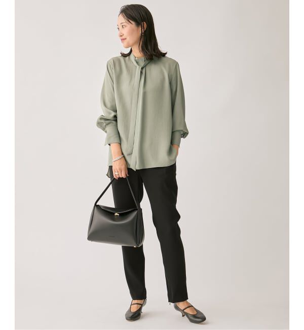 VERMEIL par iena「ヴィンテージブライトツイルボウタイブラウス」|シャツ・ブラウス|