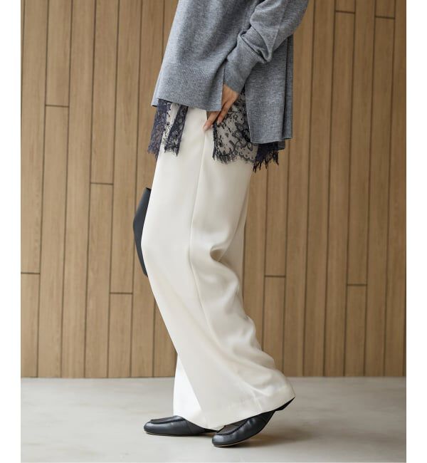 IENA「ダブルサテンイージーパンツ」|その他|