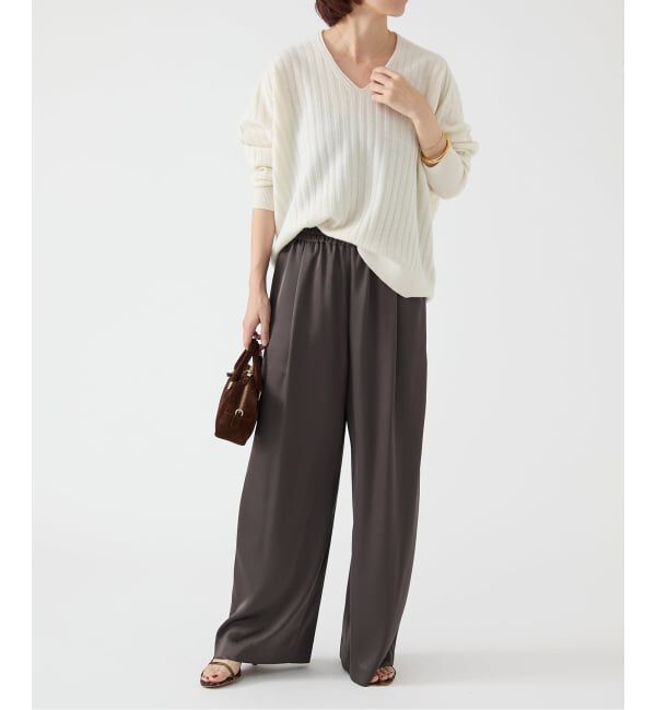 IENA「ダブルサテンイージーパンツ」|その他|