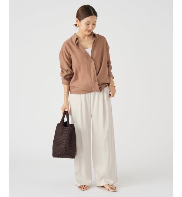 IENA「ダブルサテンイージーパンツ」|その他|