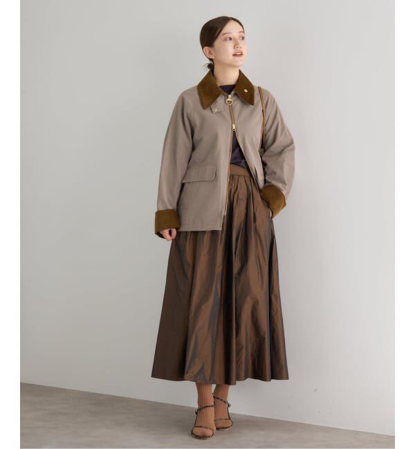 IENA「《追加2・一部店舗限定》タフタフレアスカート」|スカート|