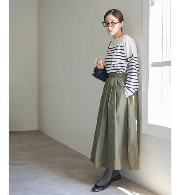 IENA「《追加2・一部店舗限定》タフタフレアスカート」|スカート|