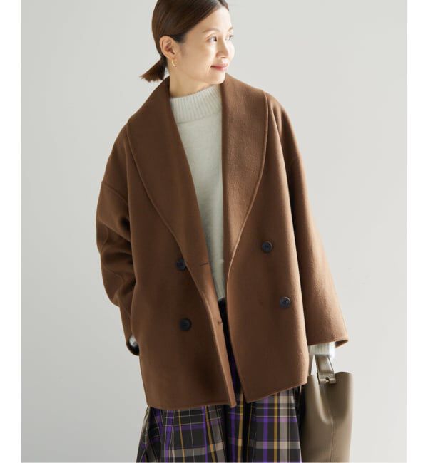 IENA「《追加》Super160 ショールカラーハーフコート」|その他|