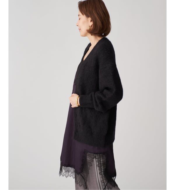 VERMEIL par iena「SLOANE スローン 3G天竺アルパカxウール Vネックカーディガン SL10W-980」|カーディガン|
