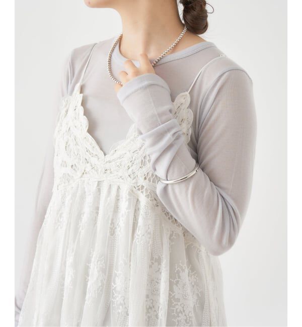 IENA「《追加2》リヨセルカシミヤロングTシャツ」|Tシャツ・カットソー|