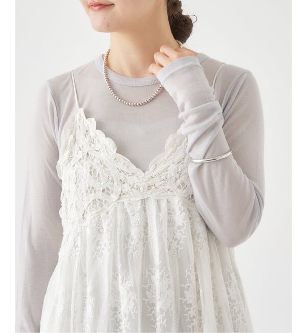 IENA「《追加2》リヨセルカシミヤロングTシャツ」|Tシャツ・カットソー|