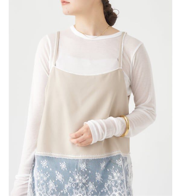 IENA「《追加2》リヨセルカシミヤロングTシャツ」|Tシャツ・カットソー|