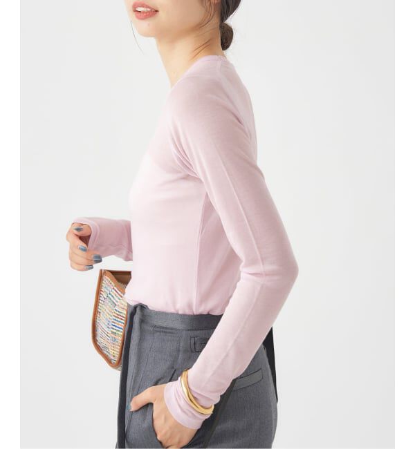 IENA「《追加2》リヨセルカシミヤロングTシャツ」|Tシャツ・カットソー|