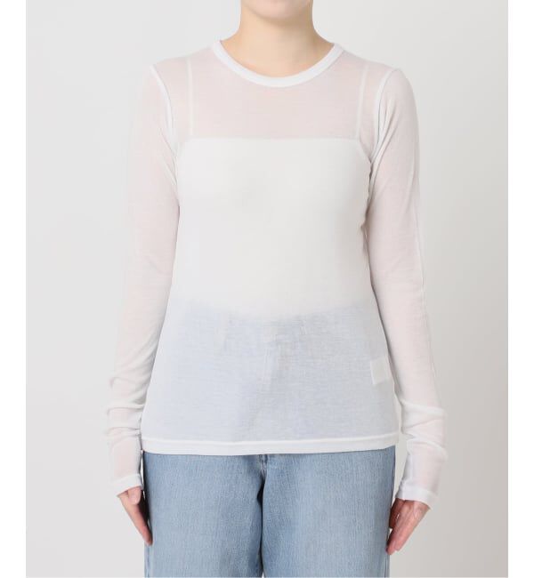 IENA「《追加2》リヨセルカシミヤロングTシャツ」|Tシャツ・カットソー|