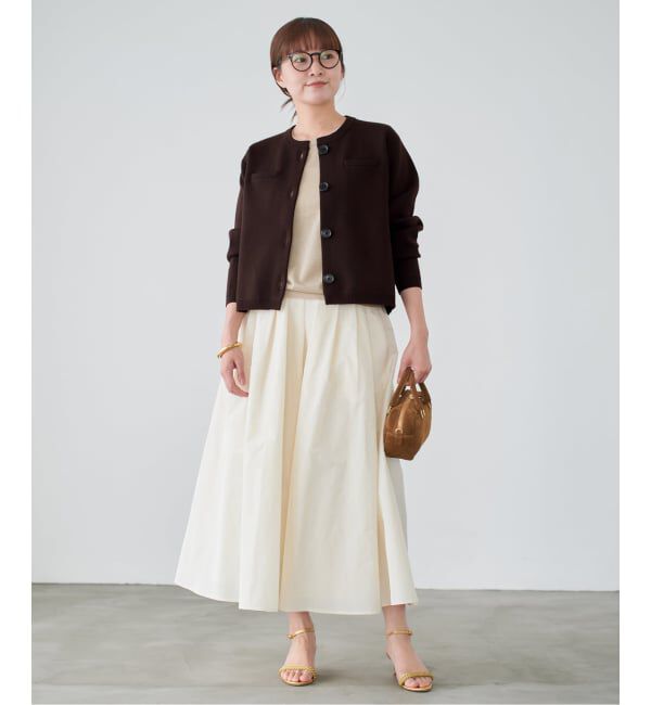 IENA「《追加》スーパーファインスムースクルーカーディガン」|カーディガン|