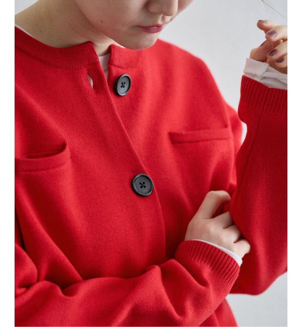 IENA「《追加》スーパーファインスムースクルーカーディガン」|カーディガン|