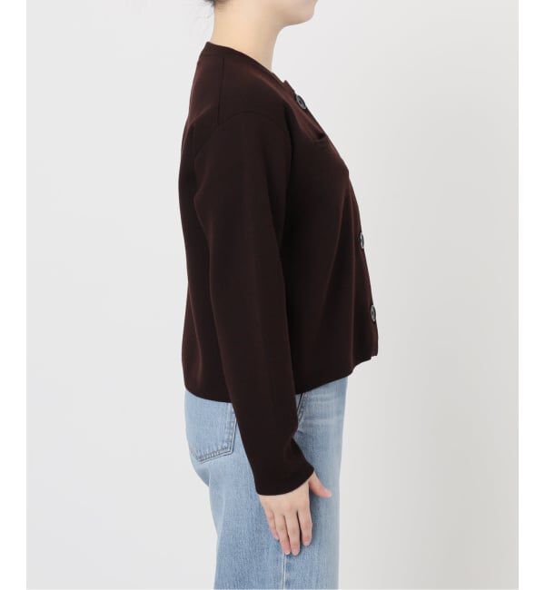 IENA「《追加》スーパーファインスムースクルーカーディガン」|カーディガン|