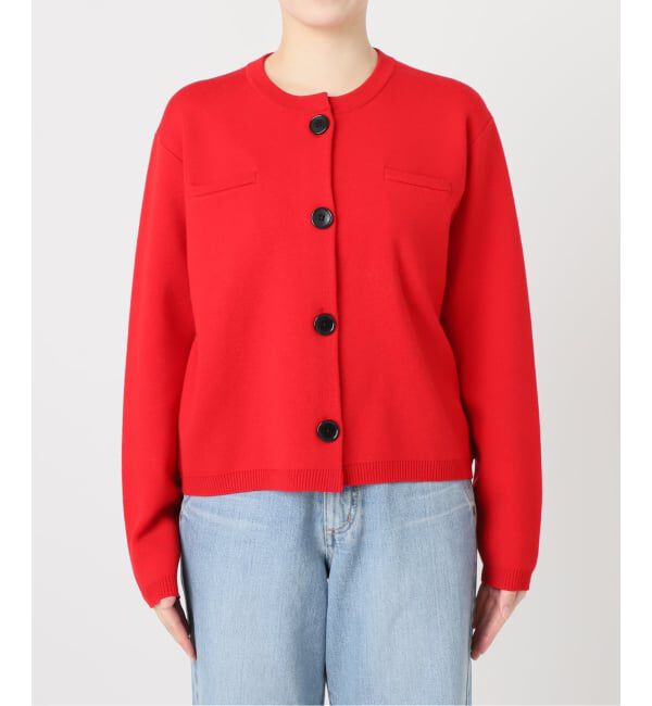 IENA「《追加》スーパーファインスムースクルーカーディガン」|カーディガン|