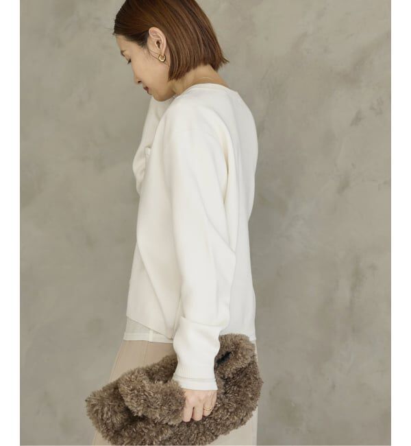 IENA「《追加》スーパーファインスムースクルーカーディガン」|カーディガン|